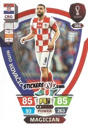 Sticker Mateo Kovačić - FIFA World Cup Qatar 2022. Adrenalyn XL n. 366 - Panini