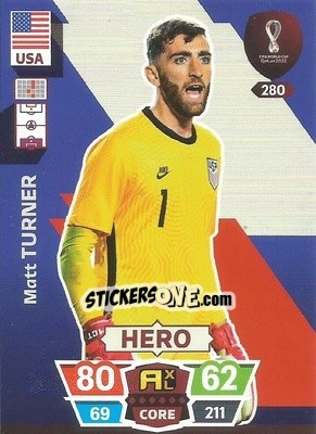 Sticker Matt Turner - FIFA World Cup Qatar 2022. Adrenalyn XL - Panini