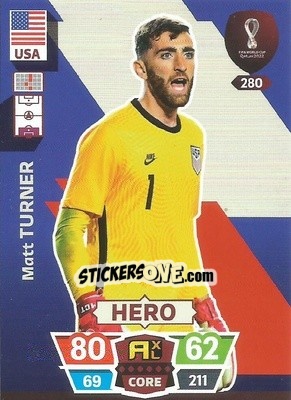 Figurina Matt Turner - FIFA World Cup Qatar 2022. Adrenalyn XL - Panini