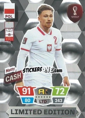 Sticker Matty Cash - FIFA World Cup Qatar 2022. Adrenalyn XL - Panini