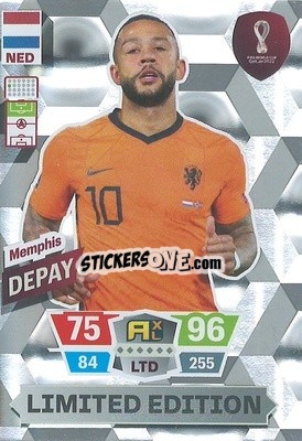 Figurina Memphis Depay - FIFA World Cup Qatar 2022. Adrenalyn XL - Panini