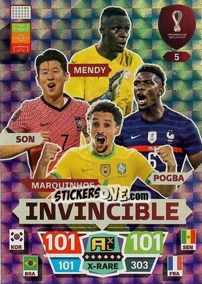 Sticker Mendy / Pogba / Marquinhos / Son - FIFA World Cup Qatar 2022. Adrenalyn XL n. 5 - Panini