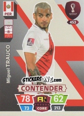Sticker Miguel Trauco - FIFA World Cup Qatar 2022. Adrenalyn XL n. 453 - Panini