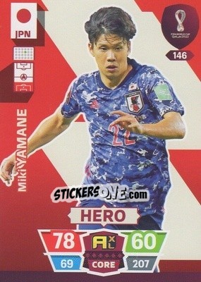 Sticker Miki Yamane - FIFA World Cup Qatar 2022. Adrenalyn XL - Panini