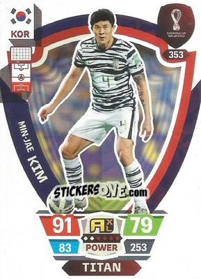 Sticker Min-Jae Kim - FIFA World Cup Qatar 2022. Adrenalyn XL - Panini