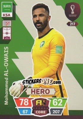 Sticker Mohammed Al-Owais - FIFA World Cup Qatar 2022. Adrenalyn XL n. 217 - Panini