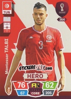 Sticker Montassar Talbi - FIFA World Cup Qatar 2022. Adrenalyn XL n. 264 - Panini