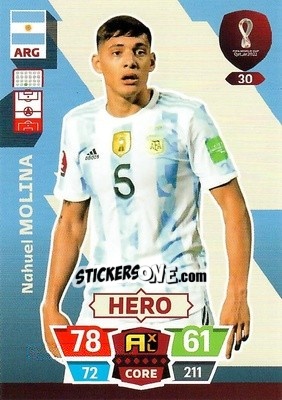 Figurina Nahuel Molina - FIFA World Cup Qatar 2022. Adrenalyn XL - Panini