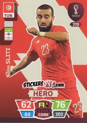 Sticker Naïm Sliti - FIFA World Cup Qatar 2022. Adrenalyn XL n. 270 - Panini