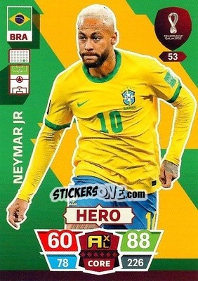 Sticker Neymar Jr - FIFA World Cup Qatar 2022. Adrenalyn XL n. 53 - Panini