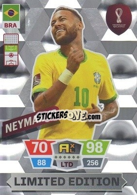 Sticker Neymar Jr - FIFA World Cup Qatar 2022. Adrenalyn XL n. LE-NJ - Panini
