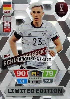 Sticker Nico Schlotterbeck - FIFA World Cup Qatar 2022. Adrenalyn XL n. LE-NS - Panini