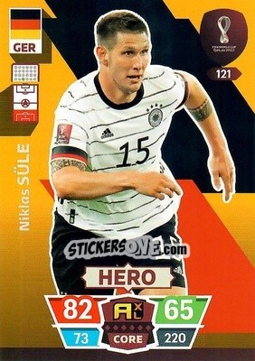 Sticker Niklas Süle - FIFA World Cup Qatar 2022. Adrenalyn XL n. 121 - Panini
