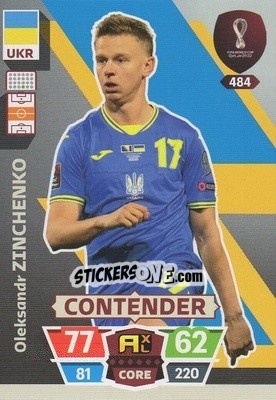 Sticker Oleksandr Zinchenko - FIFA World Cup Qatar 2022. Adrenalyn XL - Panini