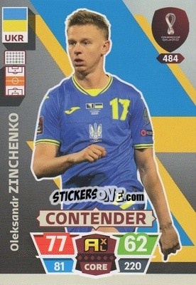 Cromo Oleksandr Zinchenko - FIFA World Cup Qatar 2022. Adrenalyn XL - Panini