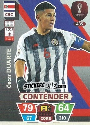 Sticker Óscar Duarte - FIFA World Cup Qatar 2022. Adrenalyn XL n. 435 - Panini
