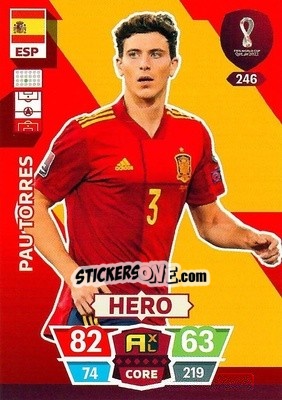 Sticker Pau Torres - FIFA World Cup Qatar 2022. Adrenalyn XL n. 246 - Panini