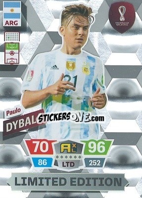 Sticker Paulo Dybala - FIFA World Cup Qatar 2022. Adrenalyn XL n. LE-PD - Panini