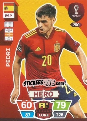 Sticker Pedri - FIFA World Cup Qatar 2022. Adrenalyn XL n. 250 - Panini
