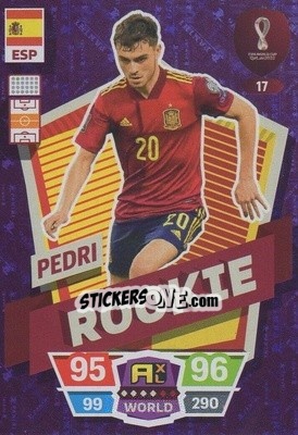 Sticker Pedri - FIFA World Cup Qatar 2022. Adrenalyn XL n. 17 - Panini