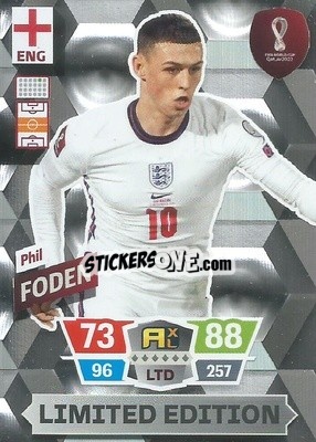Sticker Phil Foden - FIFA World Cup Qatar 2022. Adrenalyn XL n. LE-PF - Panini