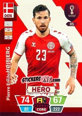 Sticker Pierre Emile Højbjerg - FIFA World Cup Qatar 2022. Adrenalyn XL n. 85 - Panini