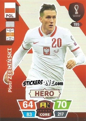 Sticker Piotr Zieliński - FIFA World Cup Qatar 2022. Adrenalyn XL - Panini