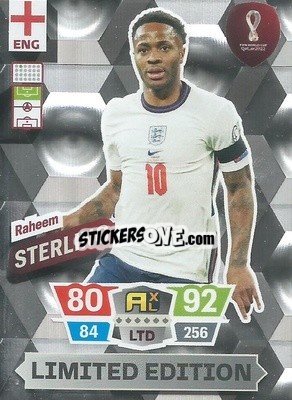 Sticker Raheem Sterling - FIFA World Cup Qatar 2022. Adrenalyn XL n. LE-RS - Panini