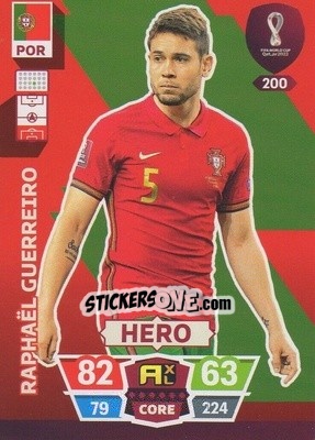 Sticker Raphaël Guerreiro - FIFA World Cup Qatar 2022. Adrenalyn XL n. 200 - Panini
