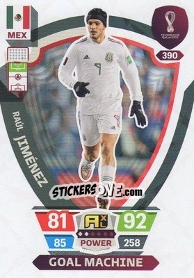 Sticker Raúl Jiménez - FIFA World Cup Qatar 2022. Adrenalyn XL n. 390 - Panini
