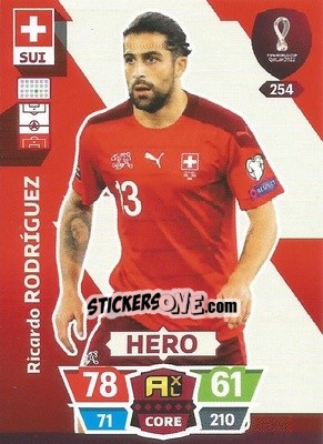 Sticker Ricardo Rodríguez - FIFA World Cup Qatar 2022. Adrenalyn XL n. 254 - Panini