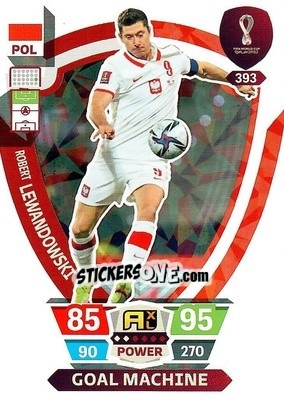 Sticker Robert Lewandowski - FIFA World Cup Qatar 2022. Adrenalyn XL n. 393 - Panini