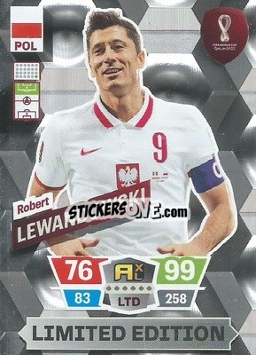 Cromo Robert Lewandowski - FIFA World Cup Qatar 2022. Adrenalyn XL - Panini