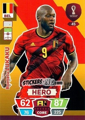 Sticker Romelu Lukaku - FIFA World Cup Qatar 2022. Adrenalyn XL n. 45 - Panini