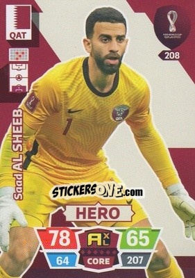 Sticker Saad Al Sheeb - FIFA World Cup Qatar 2022. Adrenalyn XL n. 208 - Panini