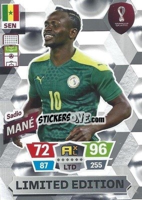 Sticker Sadio Mané - FIFA World Cup Qatar 2022. Adrenalyn XL n. LE-SM - Panini