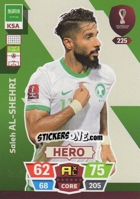 Sticker Saleh Al-Shehri - FIFA World Cup Qatar 2022. Adrenalyn XL n. 225 - Panini