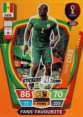 Sticker Saliou Ciss - FIFA World Cup Qatar 2022. Adrenalyn XL n. 330 - Panini