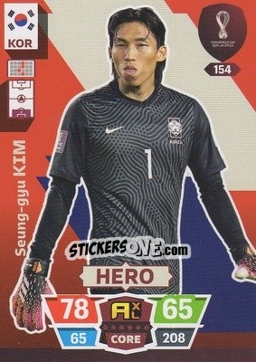 Figurina Seung-gyu Kim - FIFA World Cup Qatar 2022. Adrenalyn XL - Panini