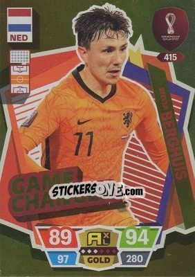 Sticker Steven Berghuis - FIFA World Cup Qatar 2022. Adrenalyn XL n. 415 - Panini