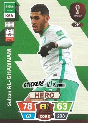 Sticker Sultan Al-Ghannam - FIFA World Cup Qatar 2022. Adrenalyn XL n. 219 - Panini