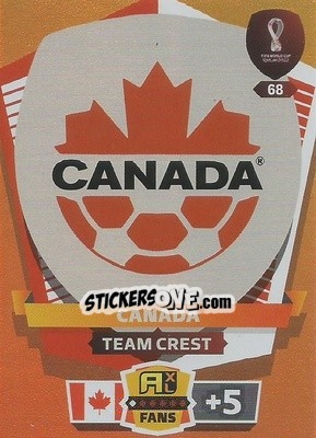Sticker Team Crest - FIFA World Cup Qatar 2022. Adrenalyn XL n. 68 - Panini