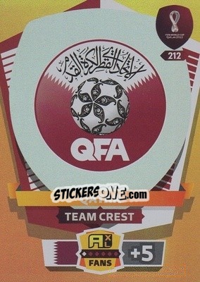 Cromo Team Crest - FIFA World Cup Qatar 2022. Adrenalyn XL - Panini