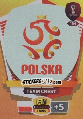 Sticker Team Crest - FIFA World Cup Qatar 2022. Adrenalyn XL n. 194 - Panini