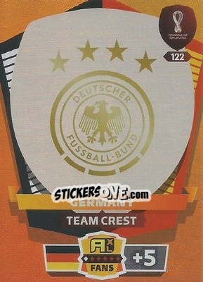Sticker Team Crest - FIFA World Cup Qatar 2022. Adrenalyn XL n. 122 - Panini