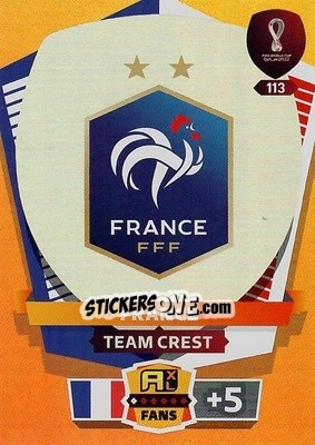 Sticker Team Crest - FIFA World Cup Qatar 2022. Adrenalyn XL n. 113 - Panini