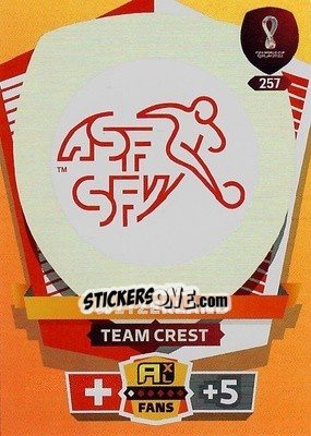 Sticker Team Crest - FIFA World Cup Qatar 2022. Adrenalyn XL n. 257 - Panini