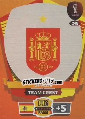 Figurina Team Crest - FIFA World Cup Qatar 2022. Adrenalyn XL - Panini