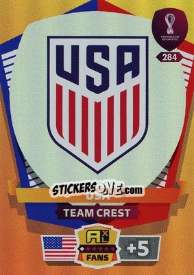 Figurina Team Crest - FIFA World Cup Qatar 2022. Adrenalyn XL - Panini