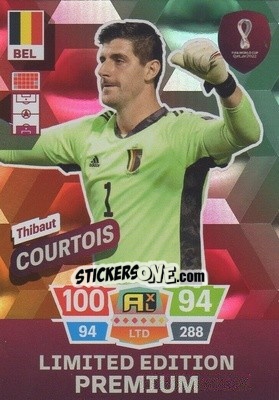 Sticker Thibaut Courtois - FIFA World Cup Qatar 2022. Adrenalyn XL n. LEP-TC - Panini